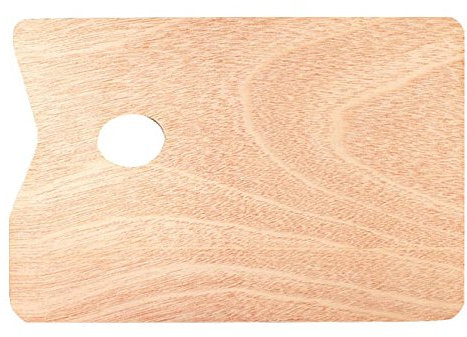 Palette de Peinture PHOENIX rectangulaire en Bois Naturel n°5