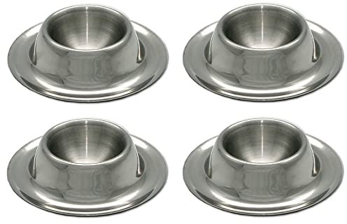 GRÄWE Eierbecher rund, Edelstahl 4er Set