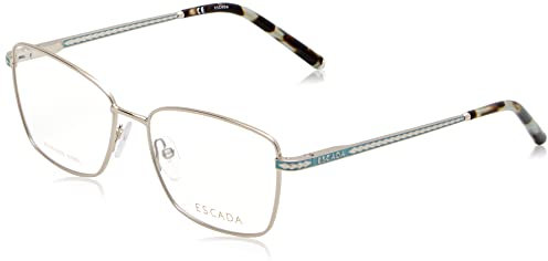 Escada VESC86 Brille, SH.Light Gold W/Col.Parts, 54 Damen, Sh.Light Gold W/Col.parts, 52