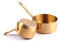PETSTIBLE Olla de acero inoxidable para leche, mini cacerola no pequeña, cacerola para cocina, color dorado, 100 ml