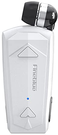 Docooler F520 Auricolare Wireless Business BT5.3,Cuffia Stereo con Microfono,Auricolare in-ear retrattile Vivavoce Driver sportivo Auricolare Clip telescopica