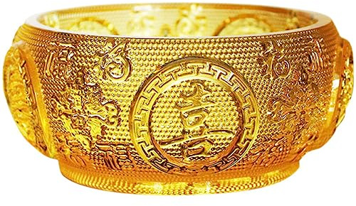Operitacx Feng Shui Treasure Basin, Treasure Bowl Figurine Money Bowl Ornament, Wealth Porsperity Good Luck Ornament, Chinese Fortune Offering for Wealth Good Luck Office Decoration
