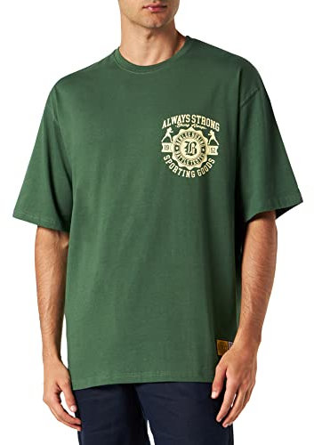 Benlee Herren T-Shirt Oversize Waldorf Bottle Green/Yellow S 190769