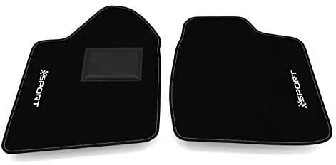 Fußmatten kompatibel mit Aixam City S ab 2006, maßgeschneidertes Autoteppich-Set, Teppich Set
