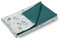 ULLENBOOM ® Babydecke 70x100 cm, Eukalyptus-Petrol (Made in EU) - Baby Decke Neugeborenen, Aus 100% Oeko TEX Baumwolle, ideal für Kinderwagen