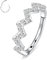 Helix Piercing Schmuck 16G Knorpel Ohrring Silber Nasenring Sägezahnform Mit CZ Conch Creolen Ring Tragus Piercing Daith Chirurgenstahl 8 mm Lobe Septum