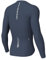 Wulibike Rennrad Trikot Herren Langarm，Langarm Fahrrad Shirt Fahrradbekleidung Mit 3+1 Rückentaschen UPF 50+ Durchgehendem Reißverschluss,Grau-blau XL