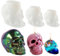 3 Stück Halloween Totenkopf Kerzenform Totenkopf Epoxidharz Formen, 3D Totenkopf Form Kerzenformen zum Gießen, Halloween Schädel Silikonform, Totenkopf Epoxidharz Silikonform für Haus Halloween Deko