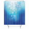 Homxi Ösen für Duschvorhang,90 W x 180 H cm,Badewannevorhang Blau Kreis Rund Muster Polyester Duschvorhang Badvorhang Ringe