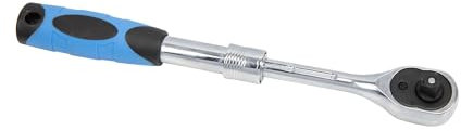 RepTools Teleskop Ratsche 3/8 Zoll feinverzahnt 220 bis 325 mm ausziehbar Löseknopf Umschalt Knarree