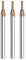 Cleqee 3 fresas de metal duro, fresas cuadradas de 2 mm, revestimiento AlTiN, 4 cuchillas CNC en espiral, broca de metal duro, longitud de la hoja: 5 mm x longitud total 50 mm x diámetro del vástago 4