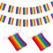 Pride Regenbogen-Flaggen-Banner, 2 Einheiten, 40 Flaggen, unverzichtbares Partyzubehör