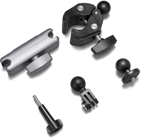 JOYSOG Motorcycle Mount for Insta360 X4 X3 X2/ Action 4/ Action 3/ Action 2 Sports Camera Bracket Bike Handlebar Stick Pole Mount Holder Accessories (Type 1)