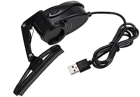 ACAGALA Motorradhelm-Wischer, 2 W wasserdichter USB-Motorradhelm-Scheibenwischer, Mini-elektrischer Scheibenwischer