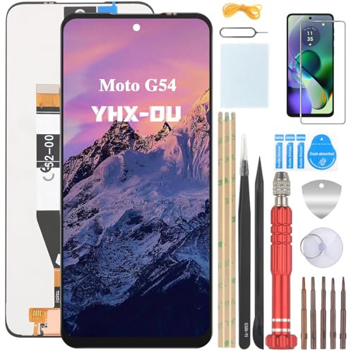 YHX-OU Pantalla LCD de repuesto para Motorola Moto G54 5G XT2343-1, XT2343-2, 6,5 pulgadas, color negro