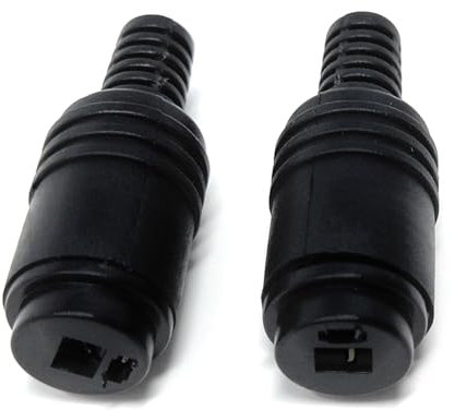 DRUT 2pcs. 2 Pin Speaker DIN Socket Female HiFi Connectors, Screw Terminals, Cable Adapter