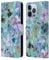 Head Case Designs Officially Licensed Ninola Indigo Turquoise Floral Abstract Nature Flowers Leather Wallet Case Compatible With Apple iPhone 13 Pro