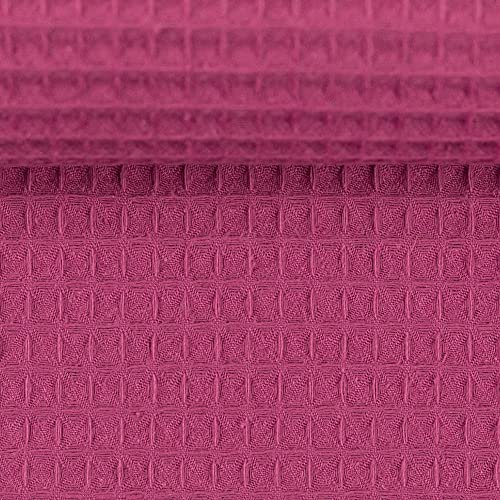 MAGAM-Stoffe Ella Waffel Stoff 100% Baumwollstoff Oeko-Tex Meterware 50cm (08. Pink)