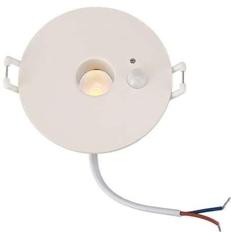 Spacnana 9W LED-Deckeneinbauleuchte mit Bewegungsmelder, Rundes Downlight aus ABS-Material, 120° Erfassungsbereich für Flur, Eingangsbereich, Wohnzimmer, Balkon