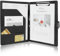 OFFCUP Schreibmappe A4, Konferenzmappe PU Kunstleder, Klemmbrettmappe mit Notizblock, Dokumentenmappe Business Portfolio Organizer Magnet Verschluss- Schwarz