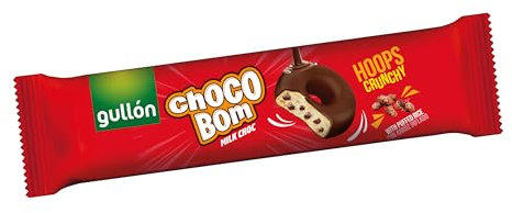 Galletas Choco Bom Hoops Chocolate con Leche 128g