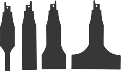 yuwqqoajv 4 teiliges Elektro Säbelsägeblatt Set für die Fliesenbodenreinigung und Metallentfernung, kann manuelles Schaben ersetzen