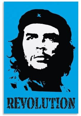 LOKJKOEQ Che Guevara Color Poster Poster Dekorative Malerei Leinwand Wandkunst Wohnzimmer Poster Schlafzimmer Malerei 12x18inch(30x45cm)