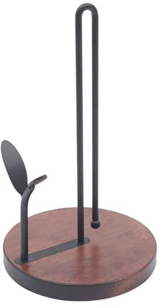 Rolle Papierhalter Bronze Toilettenpapier Dachshund Retro WC Rollenhalter Freistehender WC Rollenständer Braune Eisen und Holz Küche Rolle Spender Halter für Badezimmer und Küche