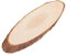 BESPORTBLE Fette Di Legno Ovali Con Corteccia Naturale - in Legno Per Decorazioni e Matrimoni Rustici - Base in Legno Ovale Da 30 Cm Per Presepe Tagliere Artigianale Per Fai Da Te e