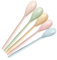 Annlpoy 5 piezas cucharas postre plastico pequeña imitación porcelana, diseño antigota, para yogur, helado, café, duradera y fácil de limpiar - Varias opciones de color para cocina y gastronomía