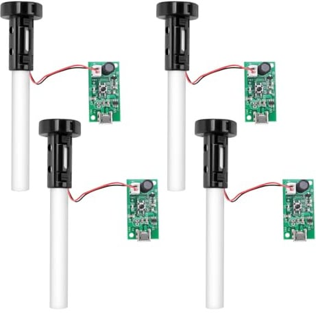4 Uds. 20MM Generador de Niebla UltrasóNica Nebulizador Atomizador Transductor Atomizador Placa de PelíCula Accesorios Humidificador Junta de Goma