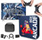 XIXIMENG Super Consola 4K Arcade Box,51000/41000/31000+ Juegos,50/40/30+ Emuladores,HD HDMI Salida Consola de juegos retro,Chip S905X,Plug & Play Consolas de Videojuegos con 2 Mando Inalámbrico (128G)