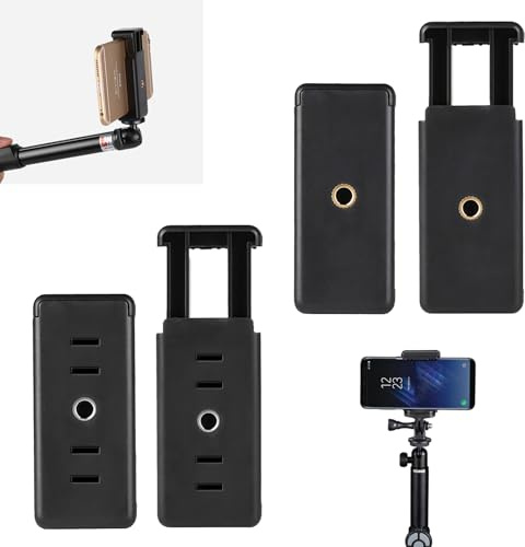 FinalCool 4 Pezzi Universale Supporto Treppiede Adattatore Telefono Cellulare Per Telefono Cellulare Clip Regolabile Per Supporto Telefonico, Accessori Supporto Clip Smartphone
