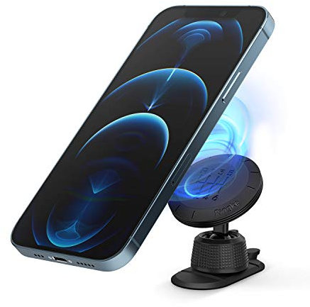 Ringke Magnetic Gear Auto Handyhalterung [Schwarz] Universal Safe Leistungsstarke Magnet 360 ° Drehgriff Smartphone Dashboard Technologie KFZ Halterung für iPhone, Galaxy, LG oder GPS Tablet