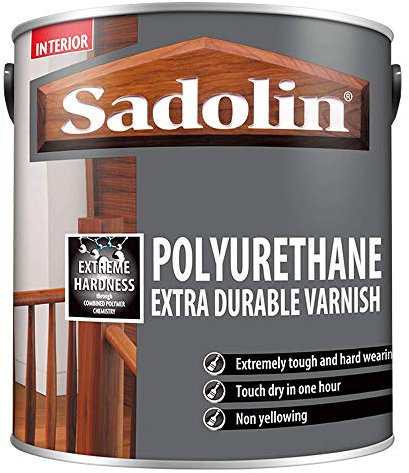 Sadolin Polyurethane Extra Durable Varnish 1 litre Satin