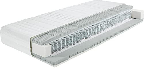 Erwin Müller Tonnen-Taschenfederkern-Matratze Innsbruck 7-Zonen Härtegrad 3 Größe 90x200 cm - Gesamthöhe 24 cm, Bezug abnehmbar, sehr guter Liegekomfort, hohe Federanzahl