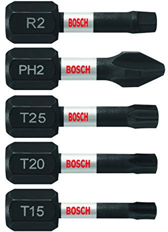 BOSCH ITV105 5-tlg. Impact Tough 2,5 cm Schraubendreher-Bit-Set