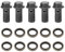 Bulloni e raccordi banjo Keenso 5 pezzi Moto Banjo bulloni e rondelle per cilindro maestro pinza freno M10 x1,25/M10 * 1,0 mm(M10×1mm)