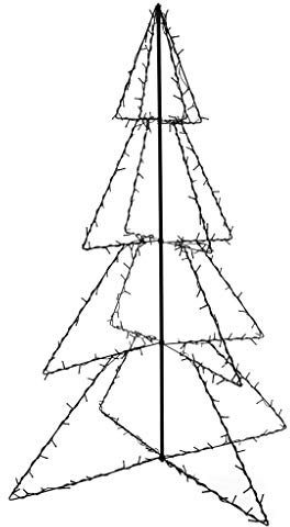 Arbre de Noël cône 240 LED d'intérieur/d'extérieur 115x150 cm