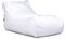 Ecopuf - Master Polyester Pouf Sessel Outdoor Chaise Longue - Sitzsack mit Staufach und Griff - Robuster Stoffsack - Entspannungssessel - Wohnungseinrichtung - 115x65x60cm, Weiß Nc3