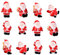 MeiLiu Figurines Miniatures , Mini père noël Artisanat résine de Table Ornement, Maisons Jardin décoration darbre de Noël, Jouets de Cadeau de Noël pour Les Enfants