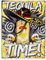 Tequila Time Mexiko - Retro Blechschild - Bar Deko 33 x 25 cm, bunt