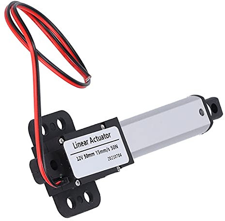 Micro Actionneur Linéaire, Petit Actionneur Linéaire électrique à Course de 2, Interrupteur de Fin de Course Intégré 12 V CC, Mini Moteur D'actionneur étanche pour(Course 50mm-15mm/s-50N)