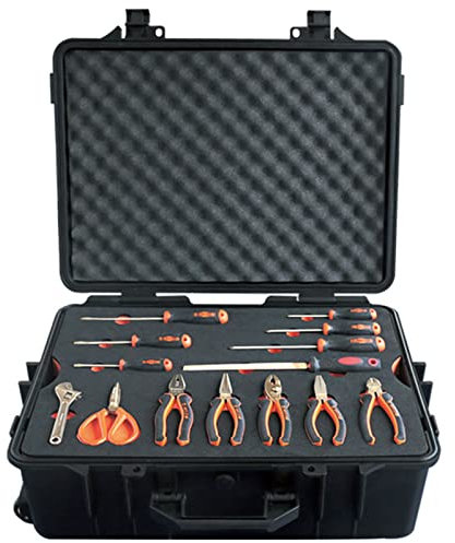 WEDO Juego de herramientas sin chispas de 40 piezas,kit de herramientas de seguridad sin chispas con martillos,alicates,destornilladores,llaves en la caja de herramientas,DIN,cobre berilio