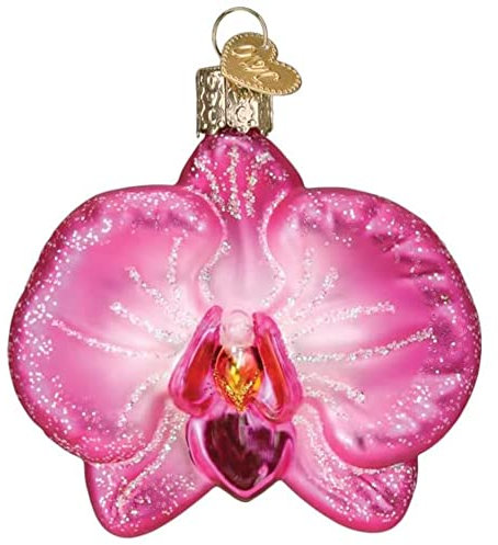 Old World Christmas Orchidee Glasgeblasener Weihnachtsbaum