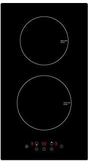 electriQ 30cm Plug In Induction Hob - Two Zone Domino Hob