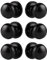 Probrico 6 Pack Black Internal Door Knobs, One Side Dummy Door Handles, No Latch, Only for Single Side Doors