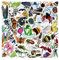 Stakee 50pcs Nature Insect Aufkleber Insekten Graffiti Aufkleber Farbenfrohe wasserdichte Aufkleber Selbstkleber Aufkleber Für Kinder Erwachsene