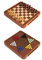 Creechwa Holz Schachspiel und Chinesische Dame, 2 in 1 Magnetisches Schachbrett, Hochwertig Handgefertigt Chess Board Reisenschach, Pädagogisches Spielzeug für Kinder und Erwachsene