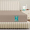 Carressa Linen Spannbettlaken aus 100 % ägyptischer Baumwolle, nur California-King-Size-Bett, Fadenzahl 800, luxuriöses Damast-Kingsize-Spannbetttuch, weiches, kühlendes Unterlaken, 40,6 cm tiefe